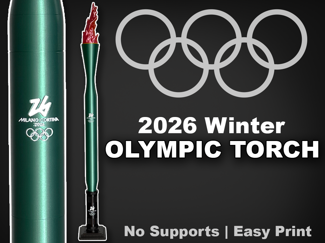 2026 Winter Olympic Torch - Titan3D