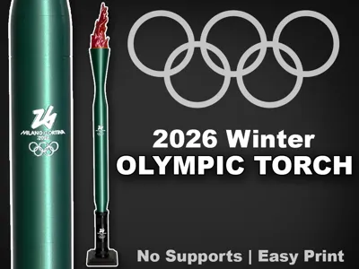 2026 Winter Olympic Torch - Titan3D