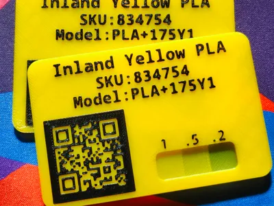 Filament Swatch Template