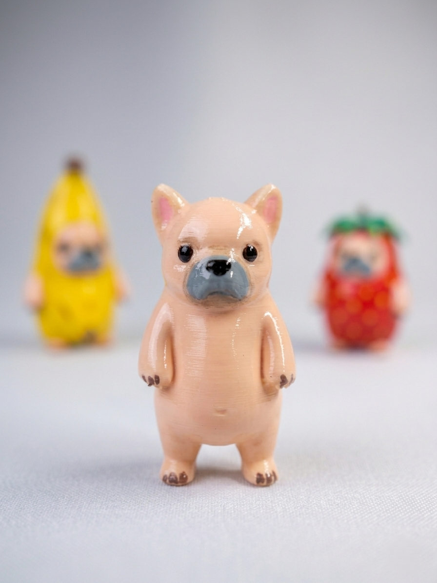 3D модель Піббли (Pibbles) — Колекція 4 фруктових собачок з ТікТок 🍇🍓🍌🐾 — 3D друк Львів