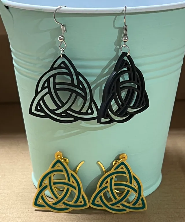 Celtic knot earrings