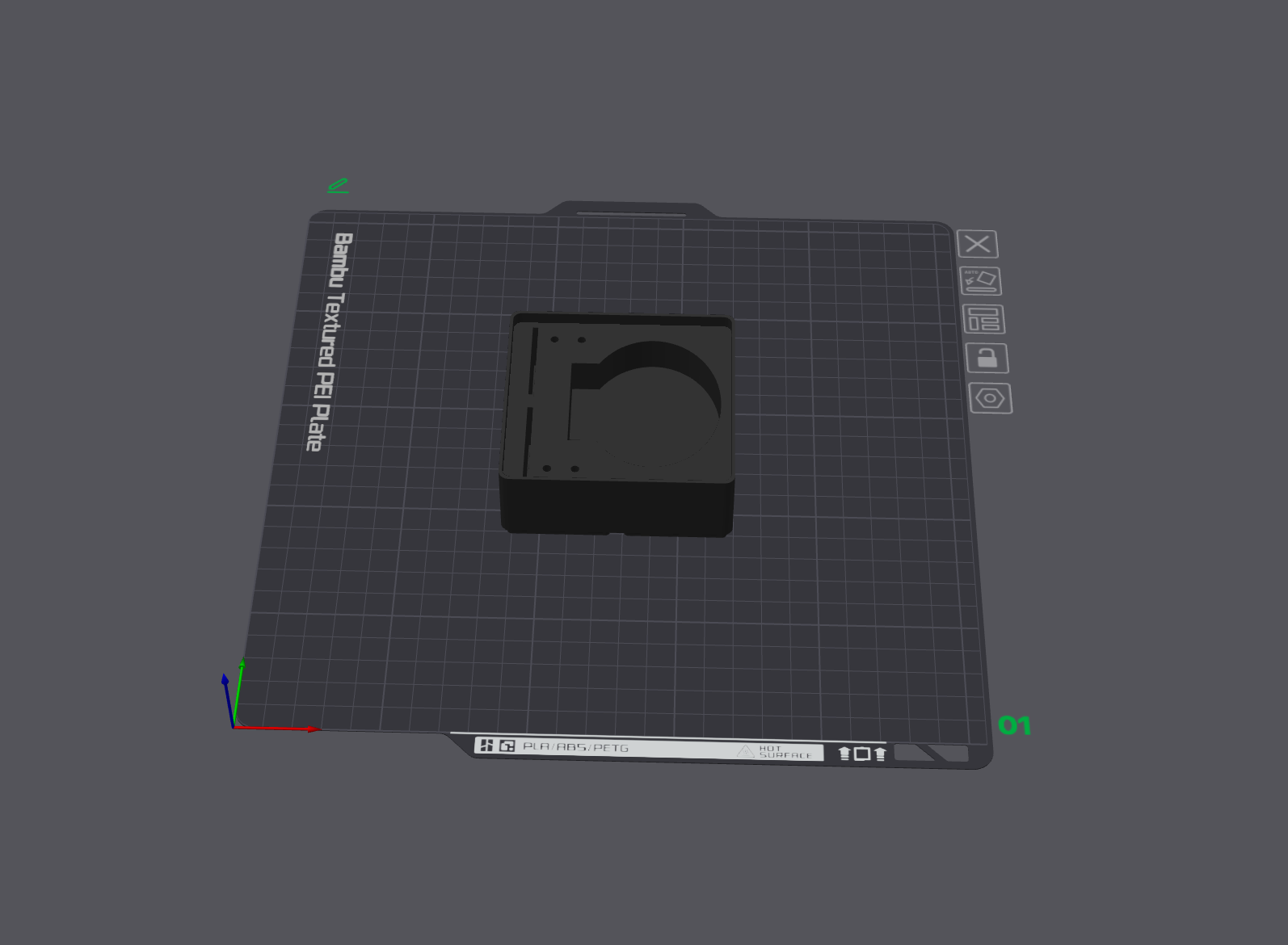 Miniatura 2 do modelo 3D Bambu Scraper Gridfinity Einlage