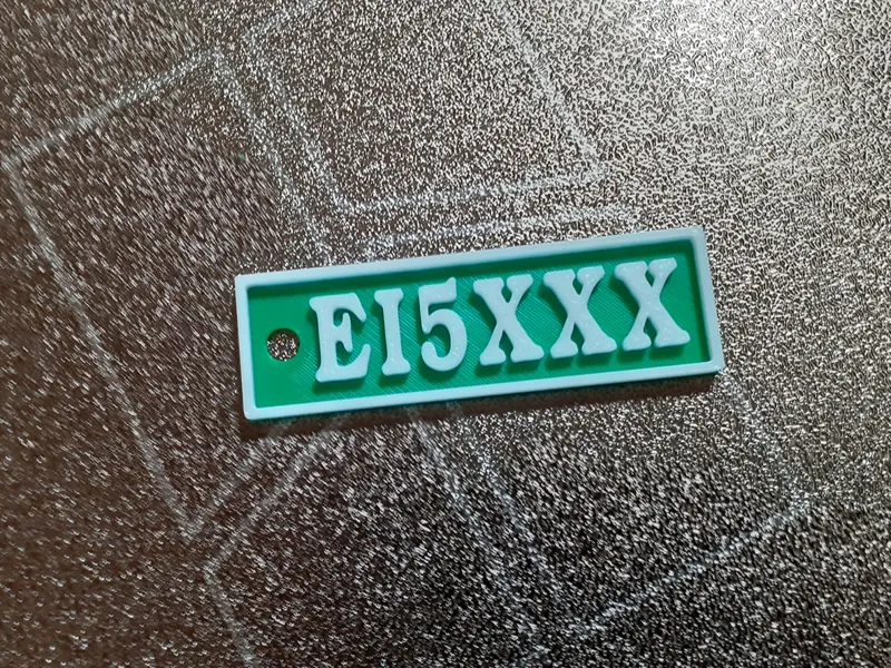 Irish Amateur Radio Call Sign Keytag 