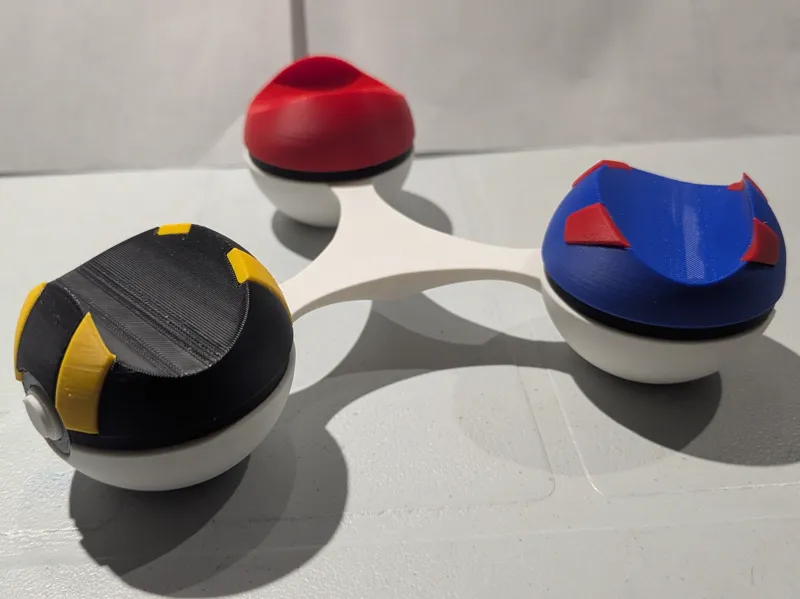 Triple Switch Pro Controller Pokeball Stand
