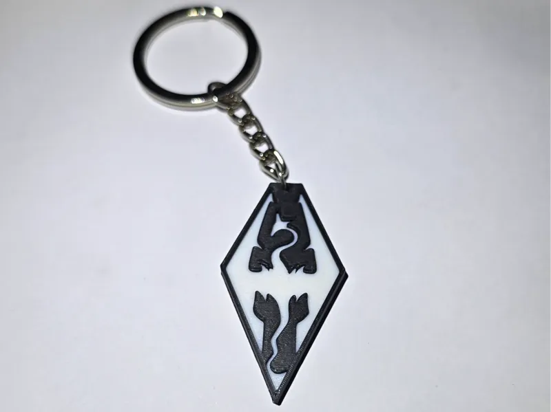 Skyrim Logo Keychain
