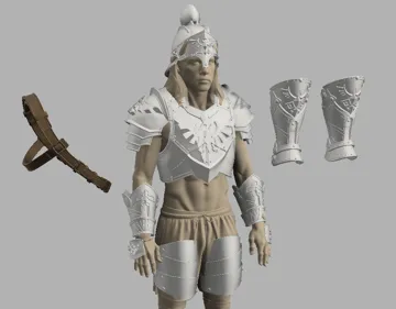 Accesorio para filamento: WEARABLE Zelda Full Scale Cosplay Armor - Soldier — vista de referencia 4