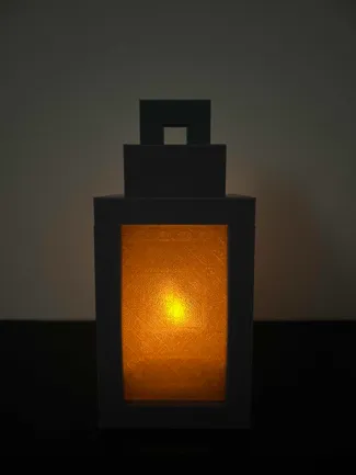 Little Minecraft Lantern for an Electric Tealight
