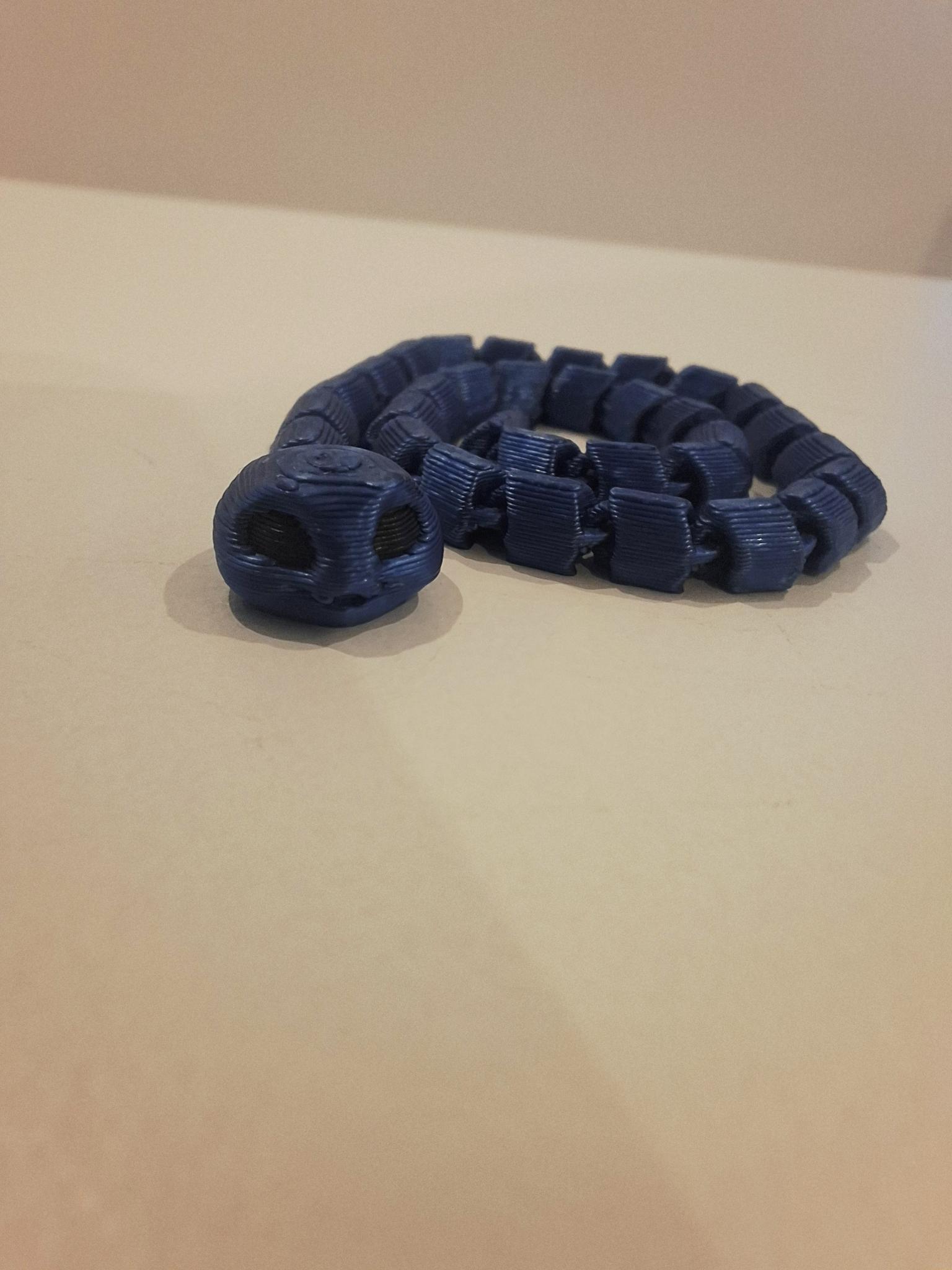Miniatura 5 do modelo 3D 3g蛇 Snake关节可动小蛇-仅3g