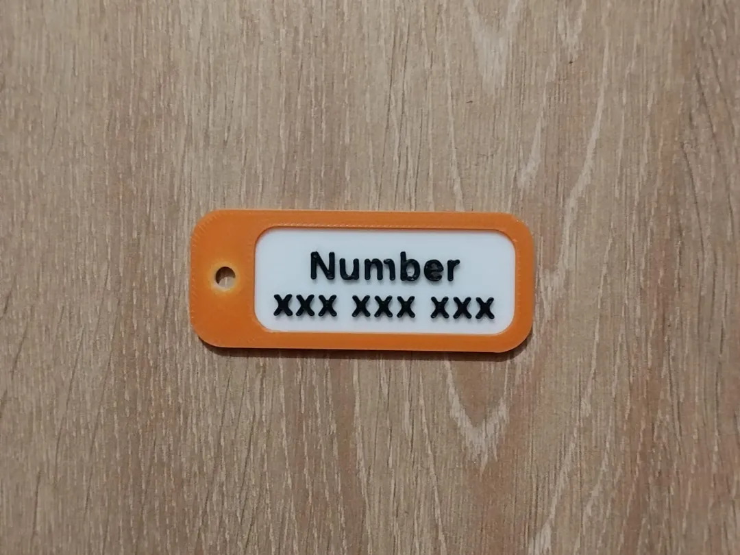 Custom Name Tag Keychain - Free 3D Print Model - MakerWorld