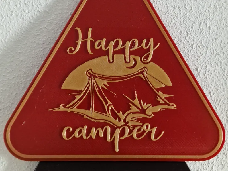 Happy Camper - Schild 