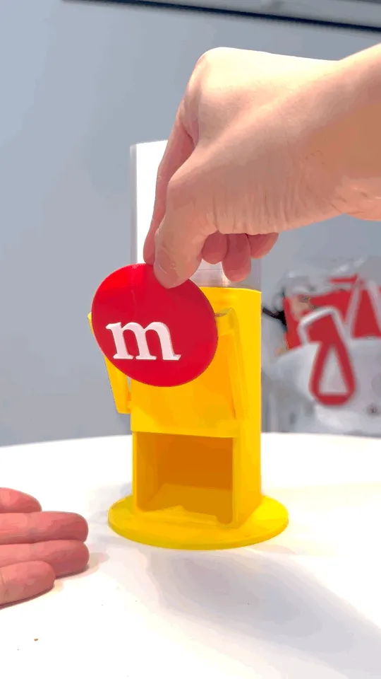 M&M's dispensing machine M&M's value enhancer M&M's candy dispenser ...