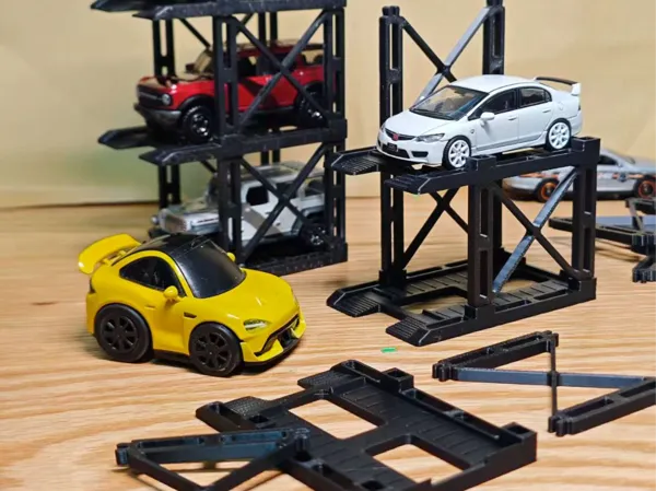 Garage de bureau à assembler pour voitures miniatures