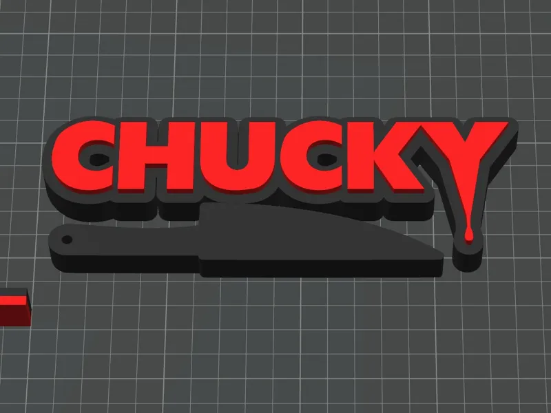 Chucky w/ knife logo