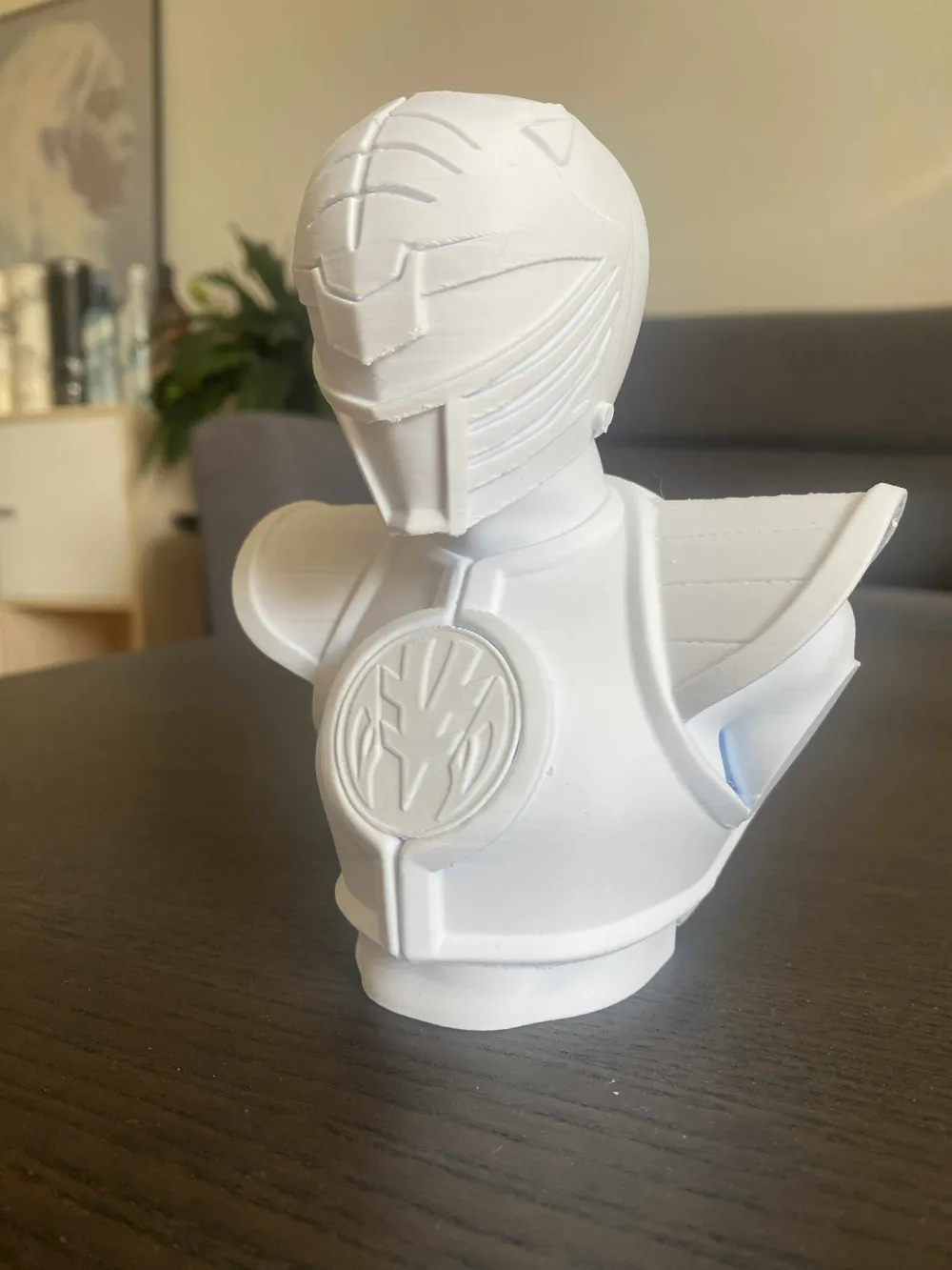 White Power Ranger Bust by Realox89 MakerWorld: Download Free 3D Models
