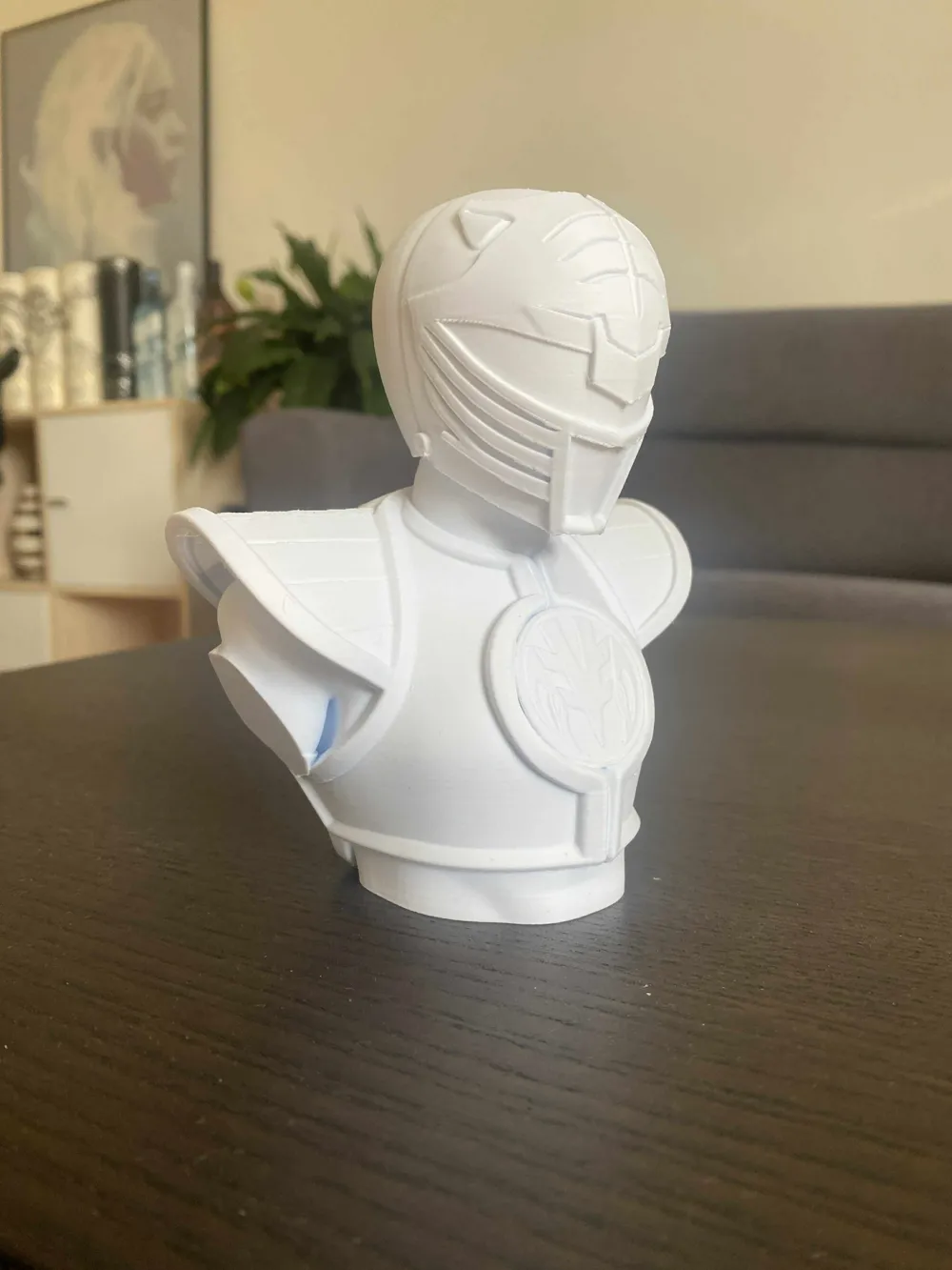 White Power Ranger Bust by Realox89 MakerWorld: Download Free 3D Models