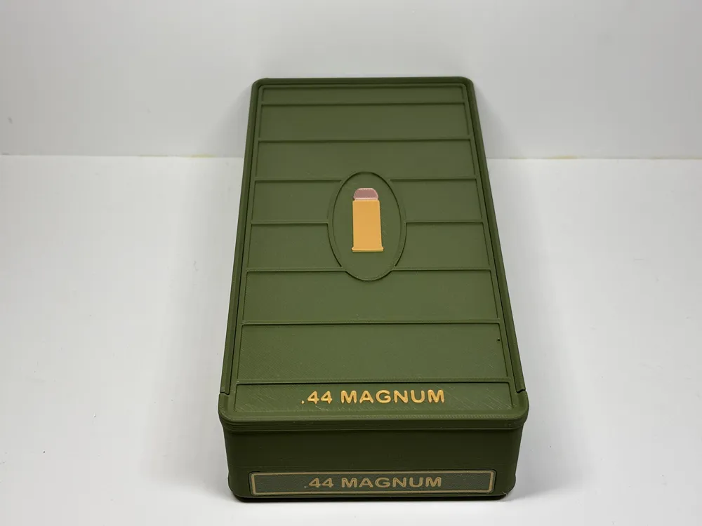 Ammo Storage Box .44 Magnum 105 Rounds - Free 3D Print Model - MakerWorld