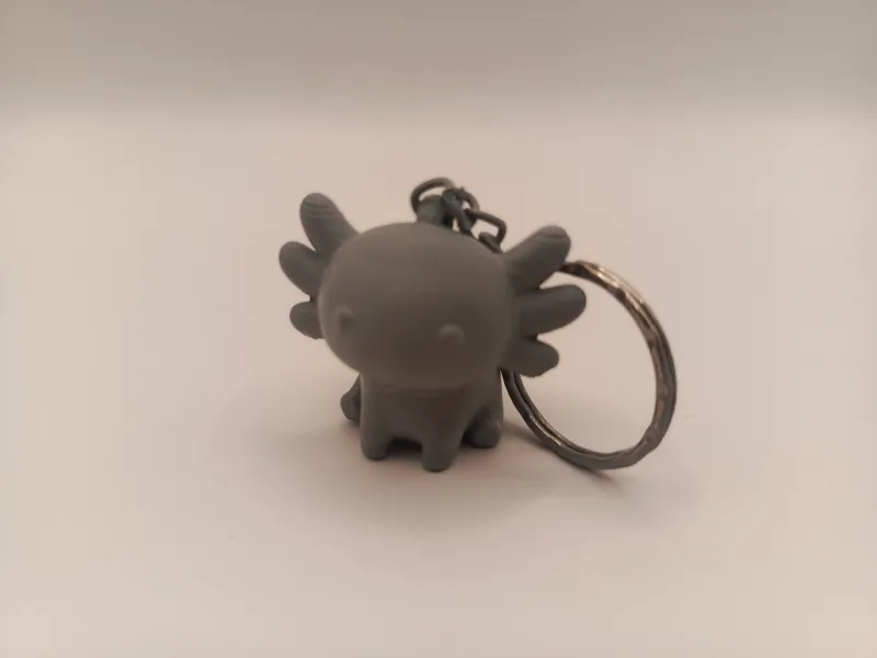 Chibi Axolotl Keychain Figurine