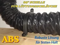 ABS - Luftschlauchschelle 90° 