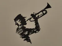 Déco murale homme musicien — photo 1