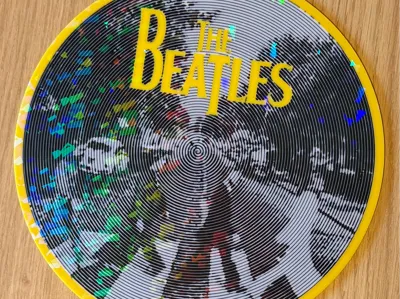 The Beatles optical illusion decorative vinyl