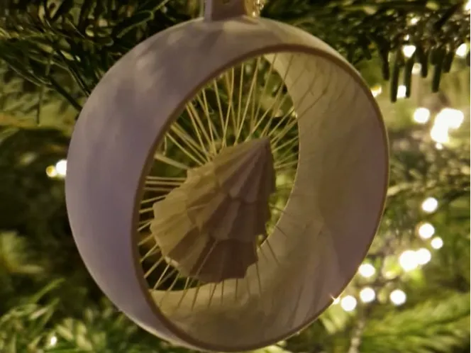 Chistamas Tree Ornament / Ball / Bauble Sting Art