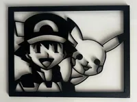 Cadre Sacha et Pikachu — photo 1