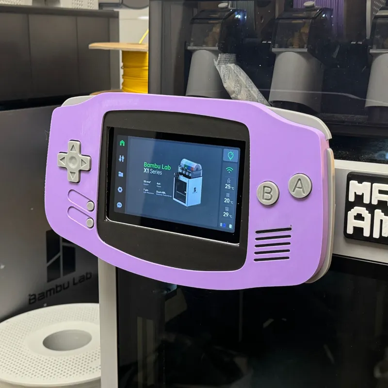 3D Printable Gameboy Faceplate for BambuLabs X1 and X1C