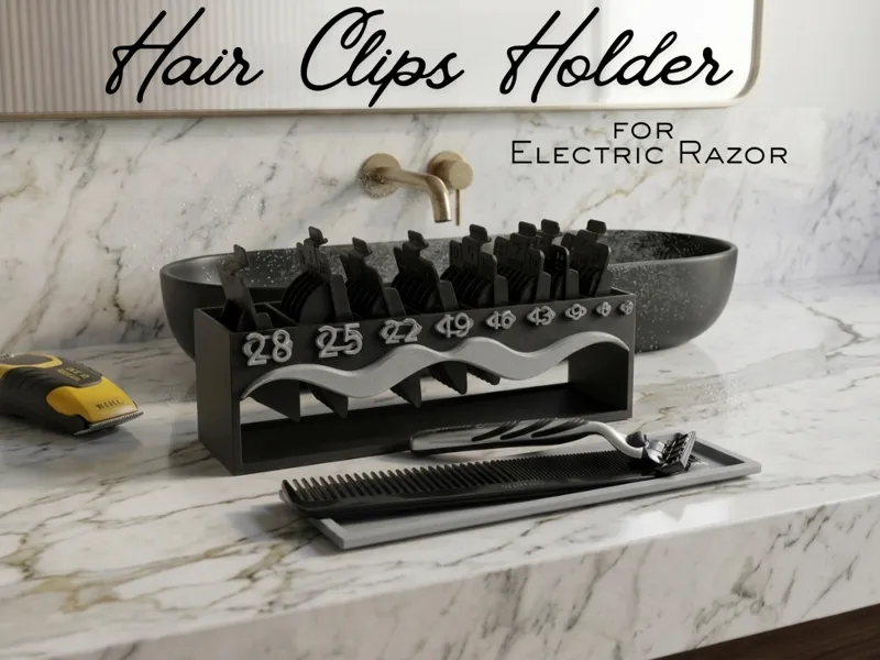Hair Clips Razor Holder blades clipper organizer