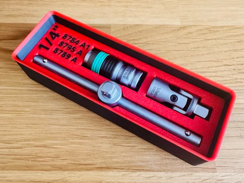 Wera 8000 0.250 Adapters Gridfiity Organizer