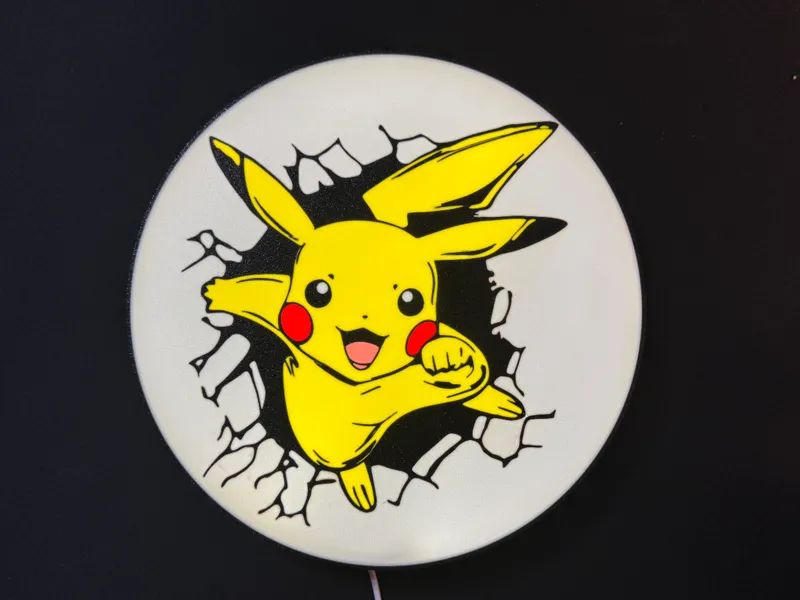 Pikachu Lightbox Sign