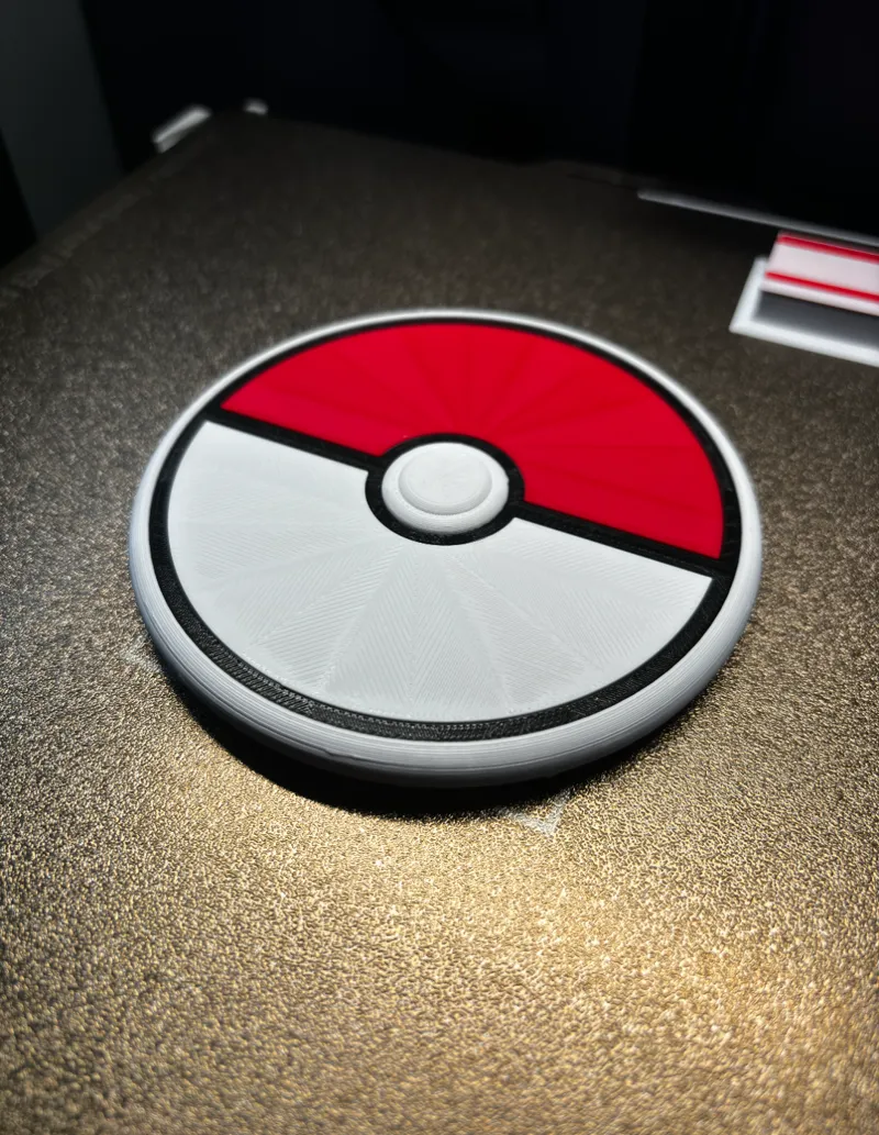 Pokeball Disc Golf Mini Marker