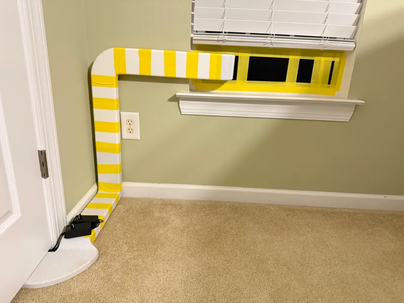 Closet Under Door Ventilation Duct System
