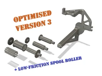 X2D+P2S TPU Feed Assist Module Mount+Spool Holder