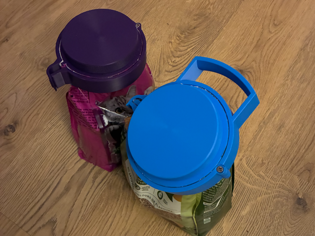 Heavy Duty Bag Clip With Screw On Lid