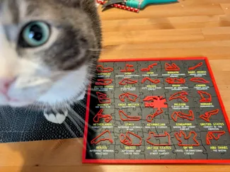 2025 F1 Calendar Jigsaw Puzzle