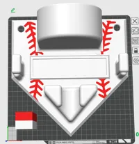 Baseball Threads Added to plate 0.2mm layer, 4 walls, 15% 