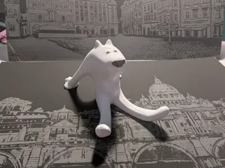 Cute Dog Phone Stand (Funny Lazy Pose)