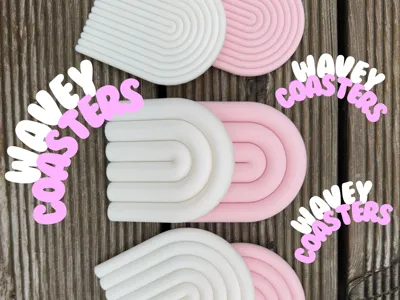 Wavey Coasters: A Splash of Style!