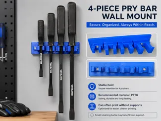 Biltema 71-814 Pry Bar Wall Mount