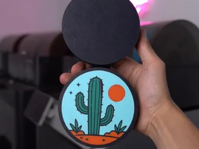 Cactus Sunset Hinged Box