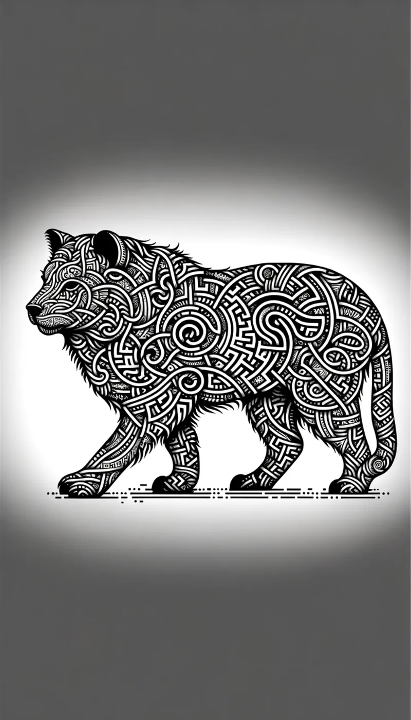 Mystic Maze Wolf HueForge