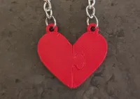 Hearts Puzzle Keychain - NO AMS
