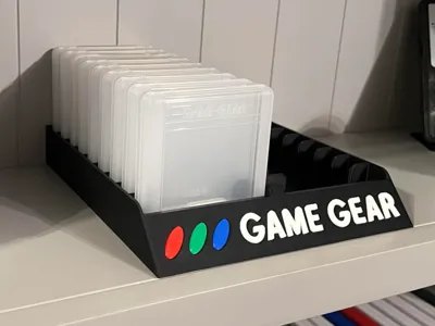 SEGA Game Gear 18 Game Cartridge Holder Display