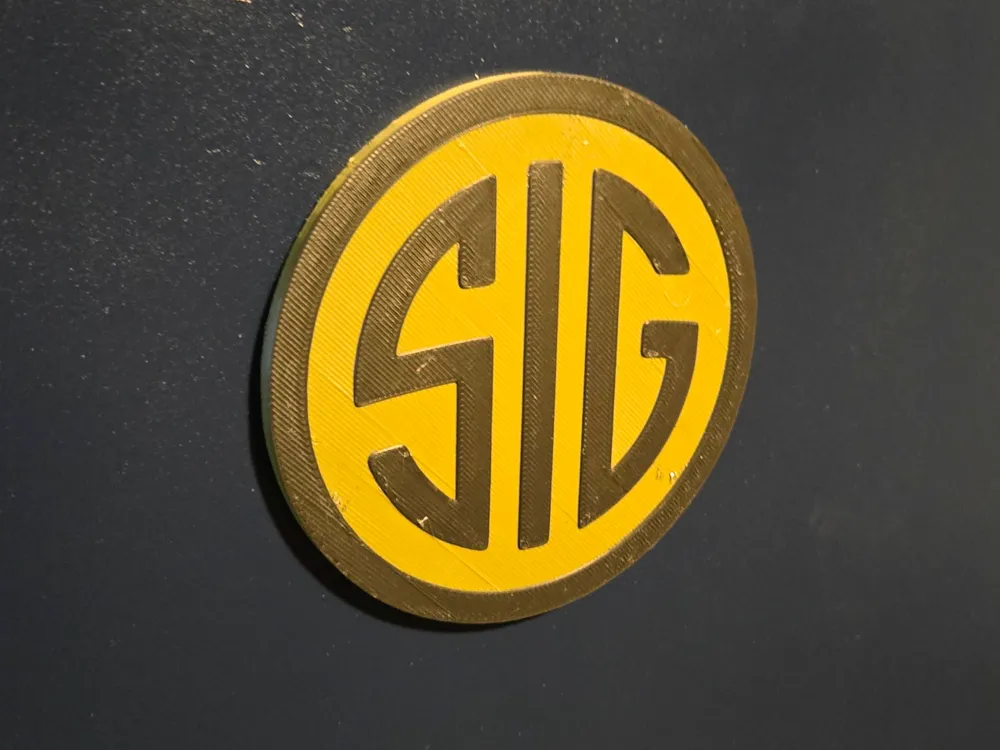 Sig Sticker Design Sig Sauer Firearms Logo Magnet by ChopperOriginals - MakerWorld