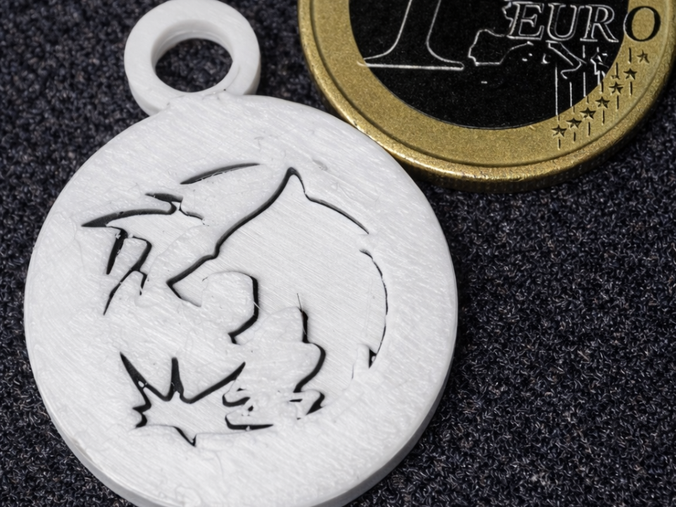 Llavero moneda The Witcher Lobo