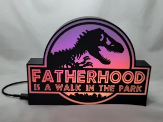 Fatherhood LED Sign