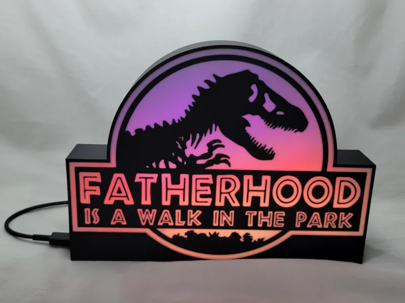 Fatherhood LED Sign