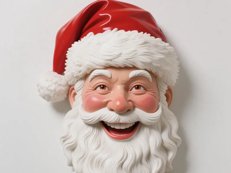 Santa's Head wall mounted