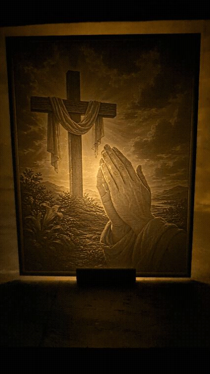 Faith in the Light Lithophane