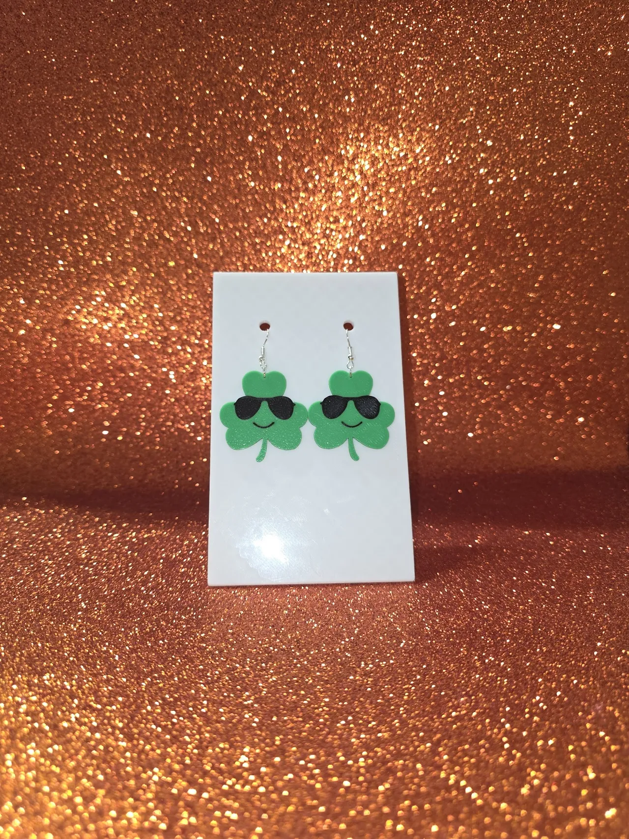 Lucky and cool earrings view 2